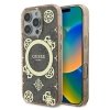 Guess GUHMP16LH4PYEEW iPhone 16 Pro 6.3 brązowy/brown hardcase IML Peony On 4G Background MagSafe